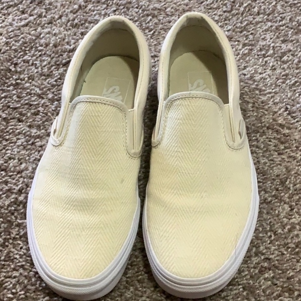 Off white slip on Vans